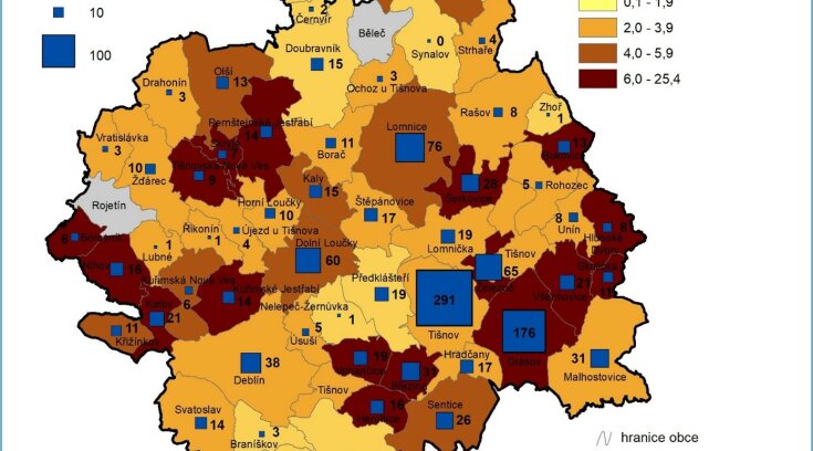 Demografická studie města Tišnov a jeho zázemí (aktualizace 2023)